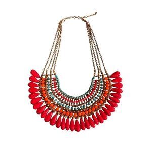 Vintage Multicolored Statement Necklace